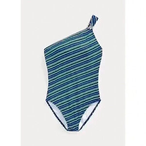 NEW! Lauren Ralph Lauren Women's 6 One-Shoulder One-Piece Swimsuit NWT $142